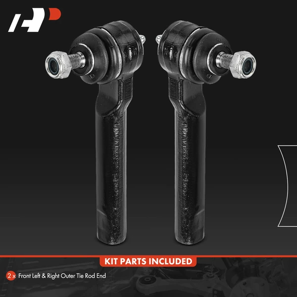 2 Pcs Front Outer Tie Rod End for Fiat 500 2012-2019