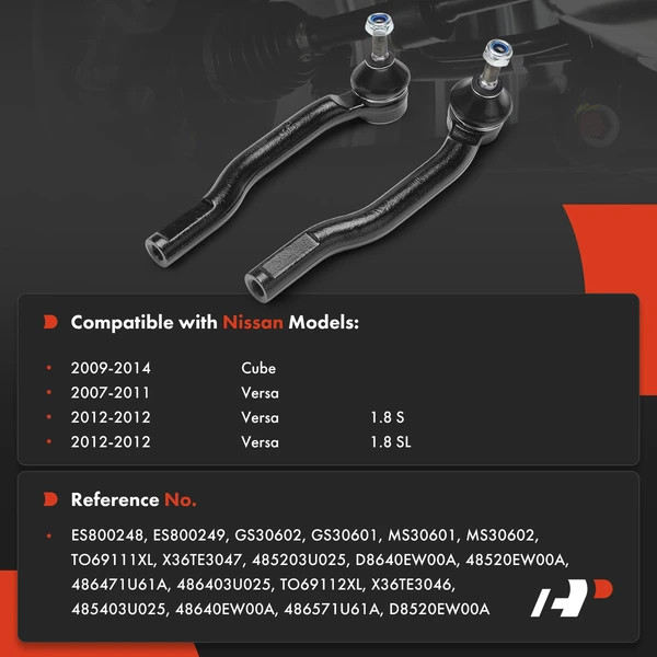 Tie Rod End Front Driver & Passenger Outer A-Premium APCA9005