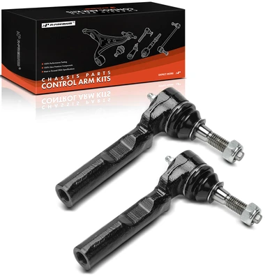 2 Pcs Front Outer Steering Tie Rod End