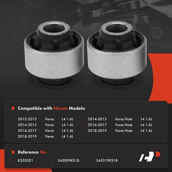 2-Pc Control Arm Bushing, Front Lower Rearward A-Premium APCA9942