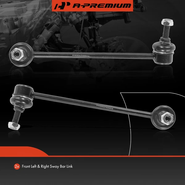 Sway Bar Link, Front Side, A-Premium APCA4753