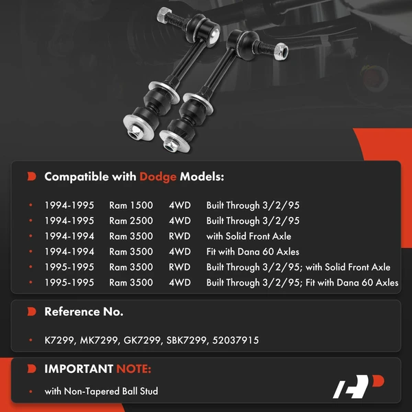 Sway Bar Link Front Driver & Passenger A-Premium APCA8236
