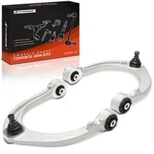 2 Pcs Front Upper Aluminum Control Arm & Shorter Ball Joint Assembly