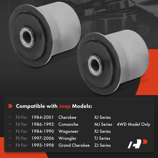 2-Pc Control Arm Bushing, Front Driver & Passenger Upper A-Premium APCA7418