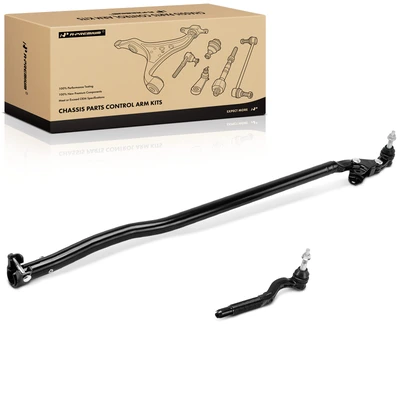 2 Pcs Front Driver & Passenger Outer Tie Rod End