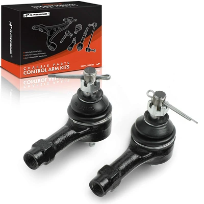 2 Pcs Front Outer Tie Rod End