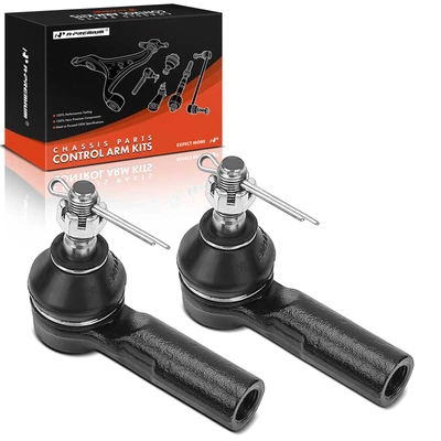 2 Pcs Front Outer Tie Rod End