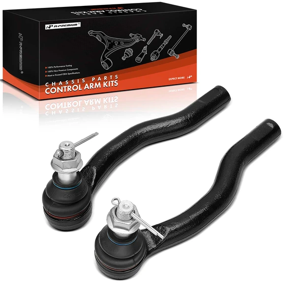 2 Pcs Front Outer Tie Rod End for 2004-2015 Nissan TITAN