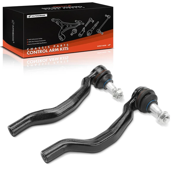 2 Pcs Front Outer Tie Rod End for Infiniti FX35 09-12 FX50 09-13