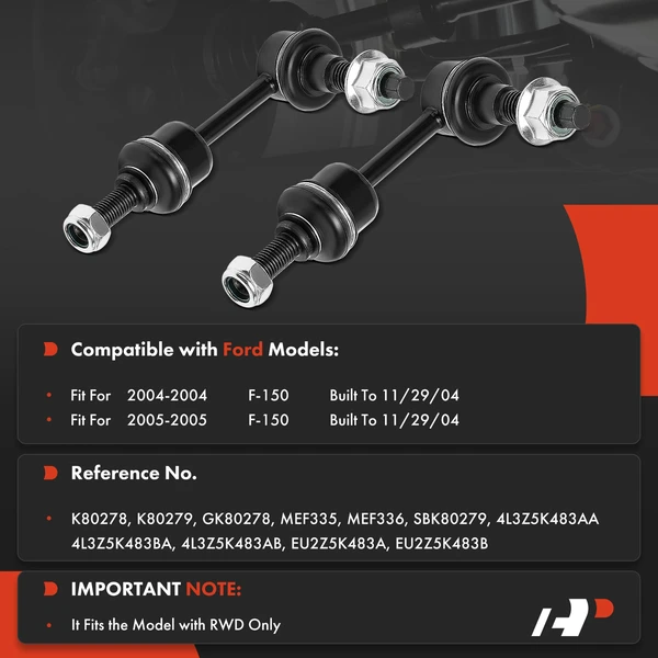 Sway Bar Link Front Driver & Passenger A-Premium APCA8246
