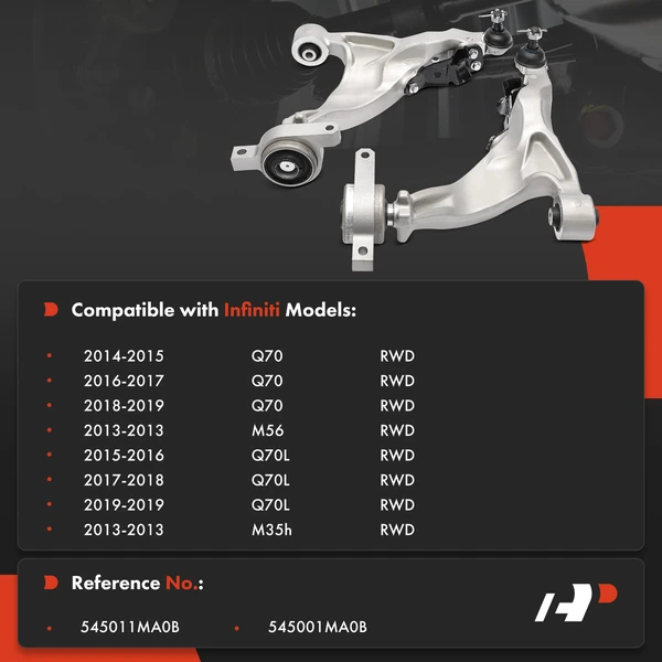 2-Pc Control Arm and Ball Joint Kit, Front Lower with Ball Joint A-Premium APCA7330