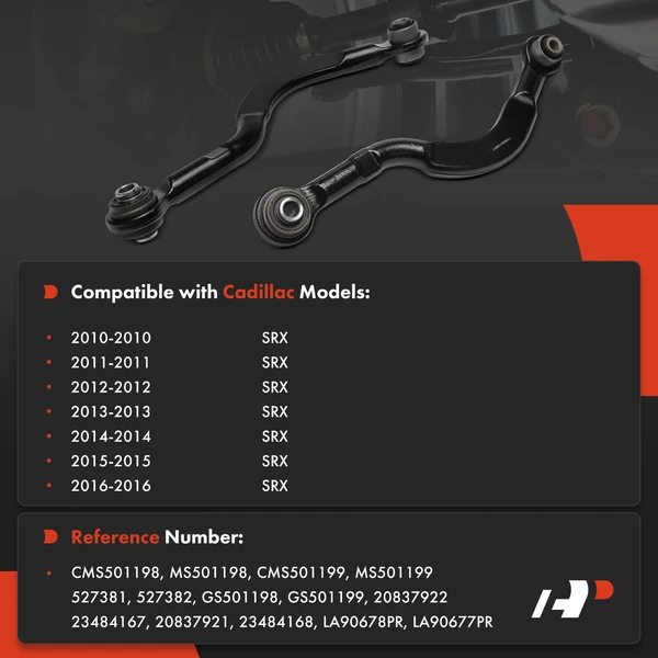 2-Pc Control Arm, Rear Driver & Passenger Upper A-Premium APCA8252