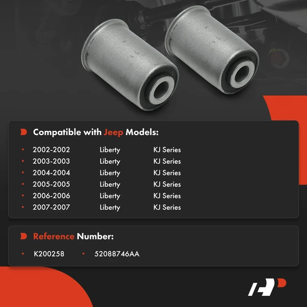 2-Pc Control Arm Bushing, Front Strut To Arm (Lower) A-Premium APCA9017