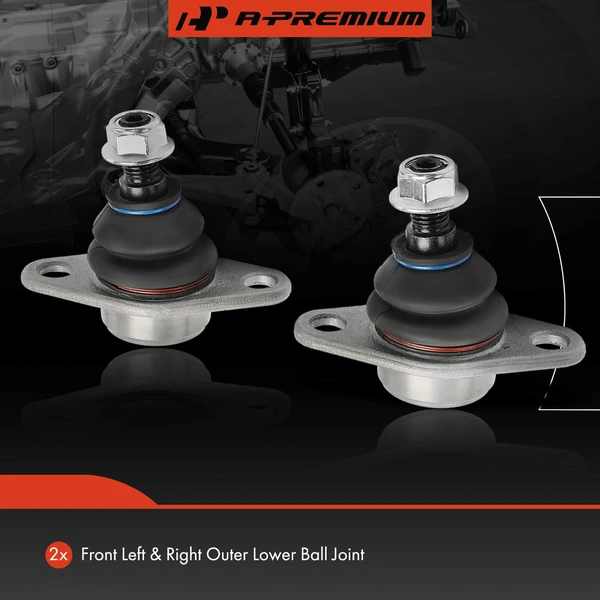 2 Pcs Front Lower Outer Ball Joint for Mini Cooper 2002-2006 SOHC