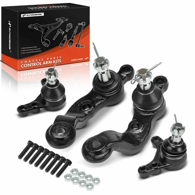 4 Pcs Front Upper & Lower Ball Joint Kit