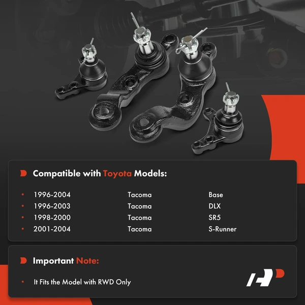 Ball Joint Kit Front Lower & Upper A-Premium APCA7635