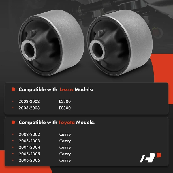 2-Pc Control Arm Bushing, Front Lower Rearward A-Premium APCA9015