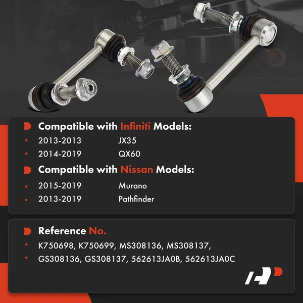 Sway Bar Link, Rear Driver & Passenger, A-Premium APCA7336