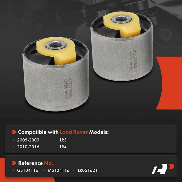 2-Pc Control Arm Bushing, Rear Upper Forward A-Premium APCA9951