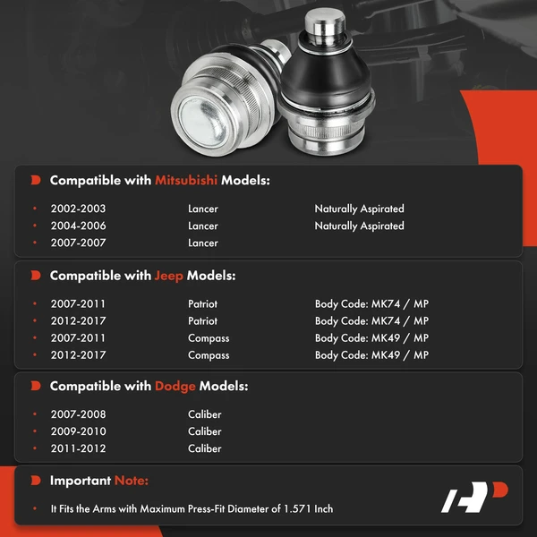 Ball Joint Front Lower A-Premium APCA8276