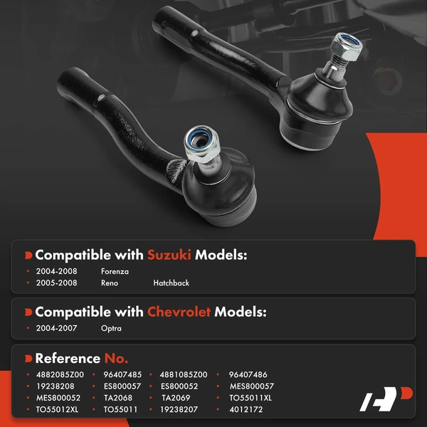 Tie Rod End Front Driver & Passenger Outer A-Premium APCA9036