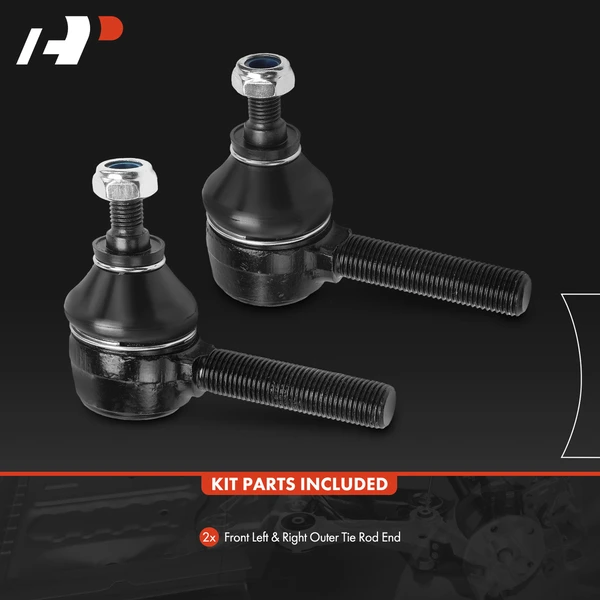 2 Pcs Outer Tie Rod End for BMW E34 E39 525i 530i 535i E32 E38 735i E31 840Ci