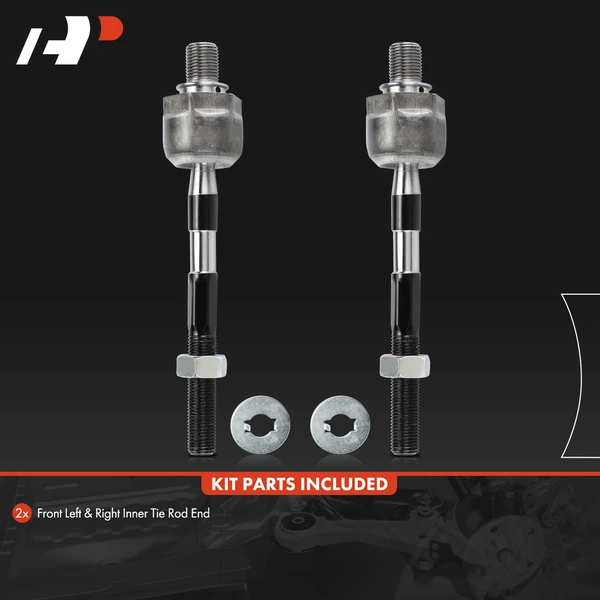 2 Pcs Front Inner Tie Rod End for Kia Amanti 2004-2006 V6 3.5L DOHC