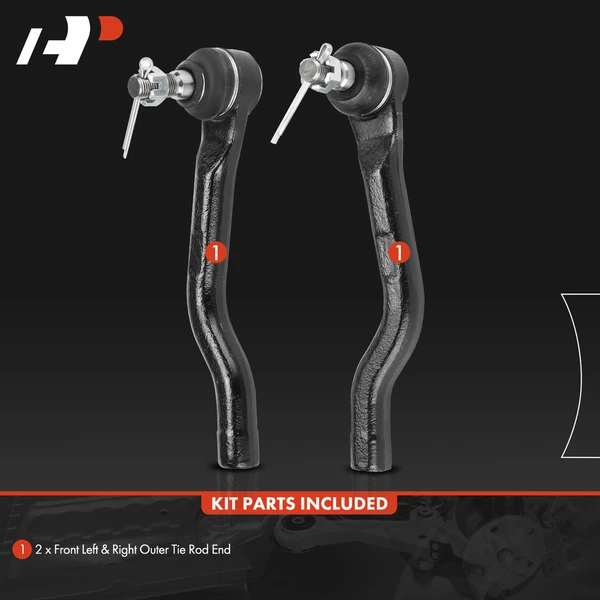 2 Pcs Front Outer Tie Rod End for Acura 	TLX 2015-2020 Honda Accord
