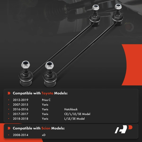Sway Bar Link, Front Side, A-Premium APCA4790