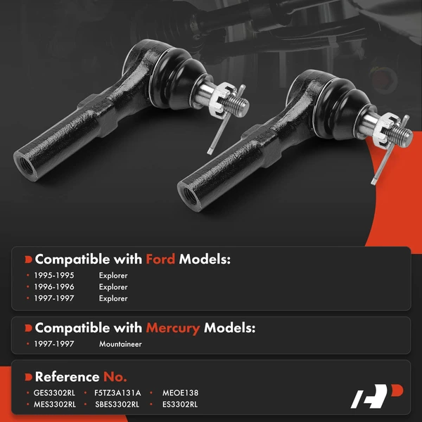 Tie Rod End Front Driver & Passenger Outer A-Premium APCA9027