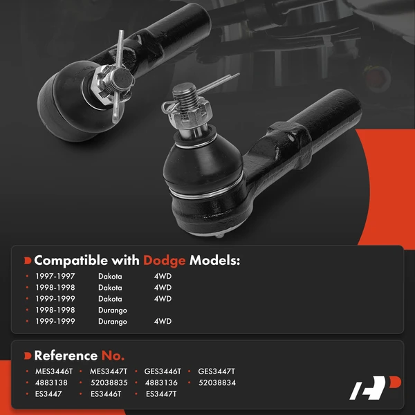Tie Rod End Front Driver & Passenger Outer A-Premium APCA9031