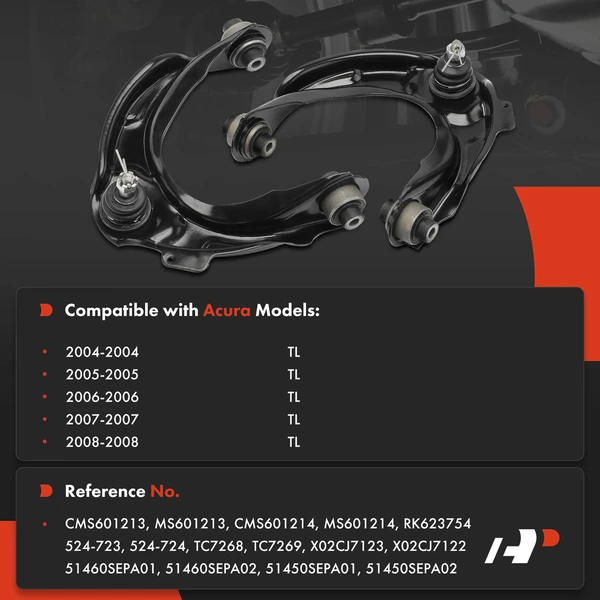 2-Pc Control Arm and Ball Joint Kit, Front Upper with Ball Joint A-Premium APCA6125