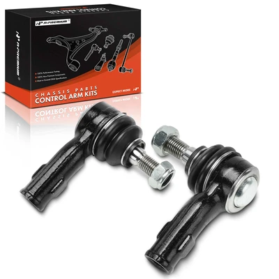 2 Pcs Front Outer Tie Rod End