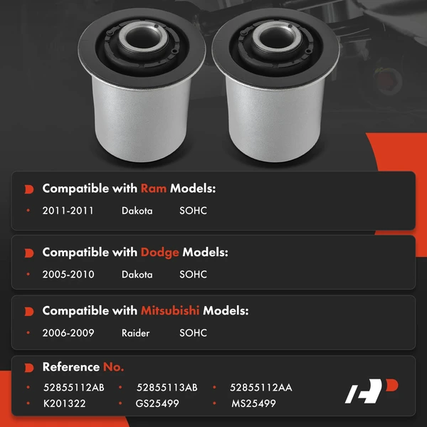 2-Pc Control Arm Bushing, Front Lower A-Premium APCA9050