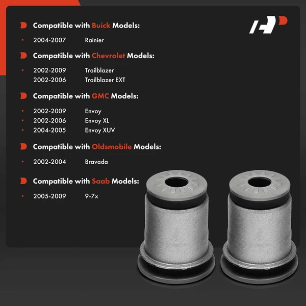 2-Pc Control Arm Bushing, Front Lower Inner Rearward A-Premium APCA9051