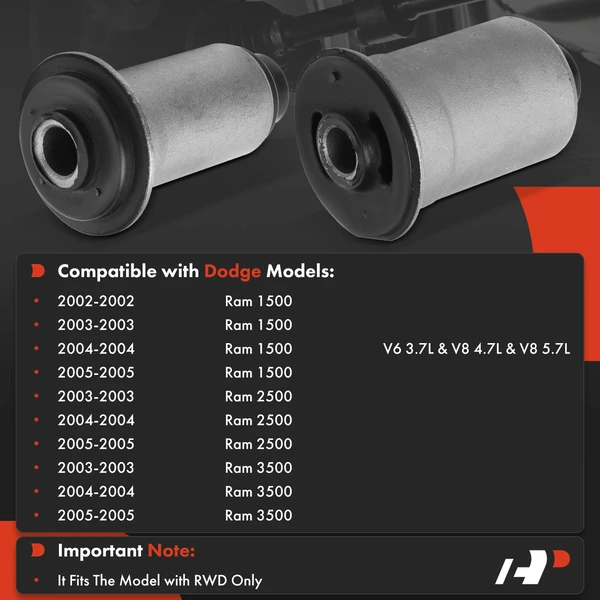 2-Pc Control Arm Bushing, Front Lower A-Premium APCA7424
