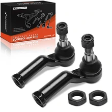 2 Pcs Front Driver & Passenger Outer Tie Rod End