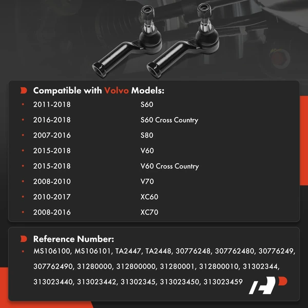 Tie Rod End Front Outer A-Premium APCA8625