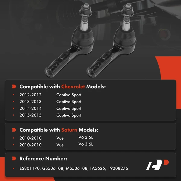 Tie Rod End Front Driver & Passenger Outer A-Premium APCA8626