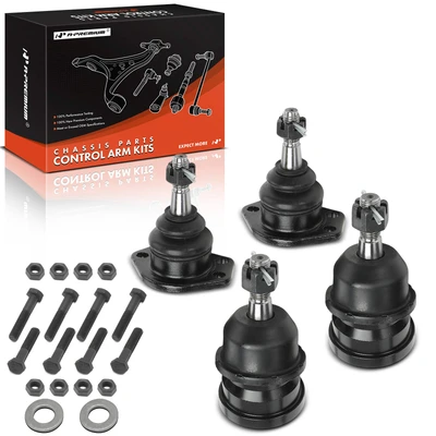 4 Pcs Front Upper & Lower Ball Joints Kit Set