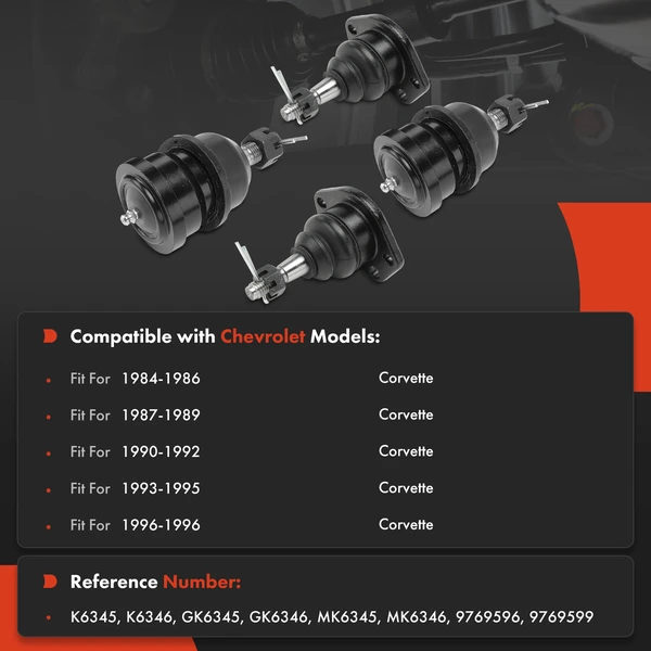 Ball Joints Kit Set Front Side A-Premium APCA8632