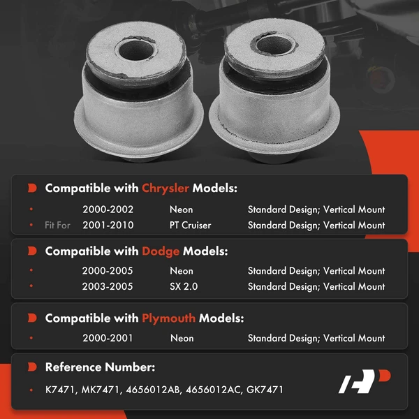 Suspension Control Arm Bushing Front Lower Rearward A-Premium APCA9387