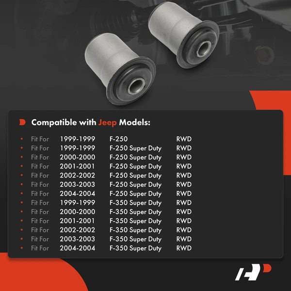 2-Pc Control Arm Bushing, Front Driver & Passenger A-Premium APCA9065