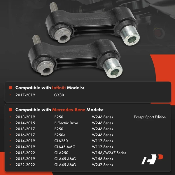 Sway Bar Link Rear Driver & Passenger A-Premium APCA7647