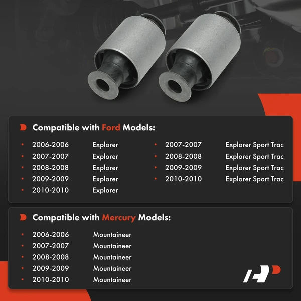 2-Pc Control Arm Bushing, Front Lower Forward A-Premium APCA9071