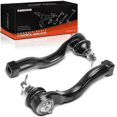 2 Pcs Front Driver & Passenger Outer Steering Tie Rod End