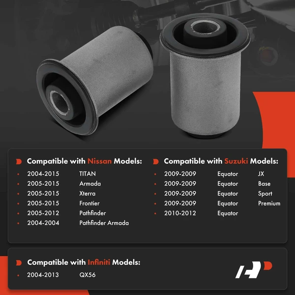 2-Pc Control Arm Bushing, Front Lower A-Premium APCA7437