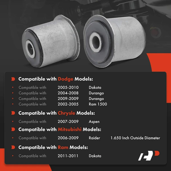 2-Pc Suspension Control Arm Bushing, Front Upper A-Premium APCA7429