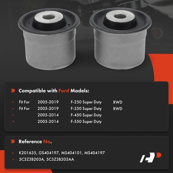 2-Pc Control Arm Bushing, Front Rearward A-Premium APCA9056