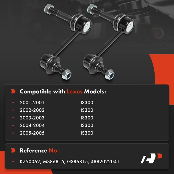 Sway Bar Link Front Driver & Passenger A-Premium APCA8325